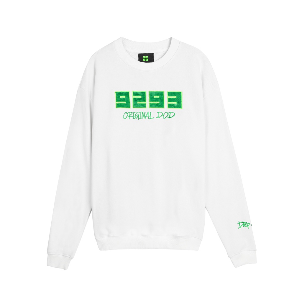 Áo Sweater/áo tay dài 9293 Original DOD màu kem sữa 100%cotton chân cua xịn