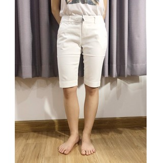 Quần Lửng Kaki Thun Màu Xanh Đen / Quần Lửng Nữ Trơn Basic