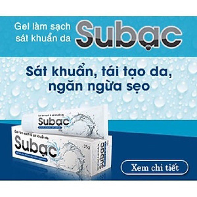 [CHÍNH HÃNG] Su bạc sát khuẩn , tái tạo da, ngăn ngừa sẹo