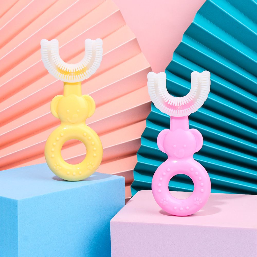 Bàn chải đánh răng hình chữ U cho bé 2-6 tuổi