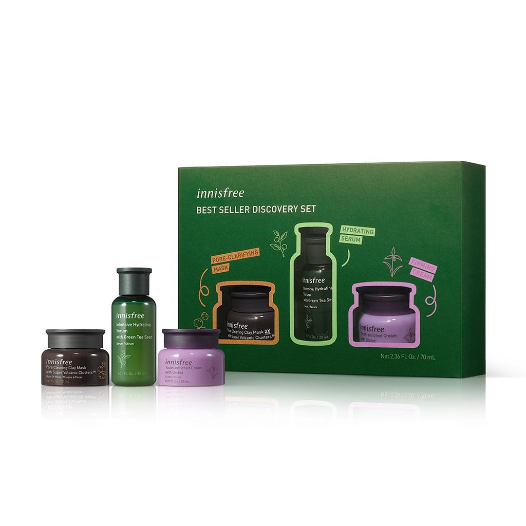 Innisfree - Set Dưỡng Da 3 Món Innisfree Best Seller Discovery Set