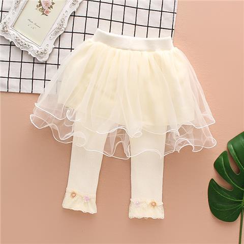 Quần Legging Giả Hai Lớp Thời Trang Xuân Thu Cho Bé Gái