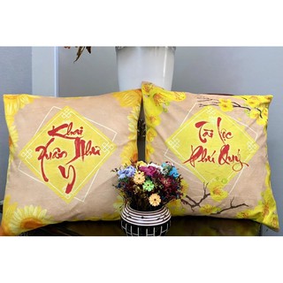 Set 2 vỏ gối khai xuân như ý