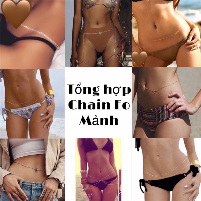 Dây đeo Eo Mảnh diện cùng bikini hoặc outfit đi Rave đi biển