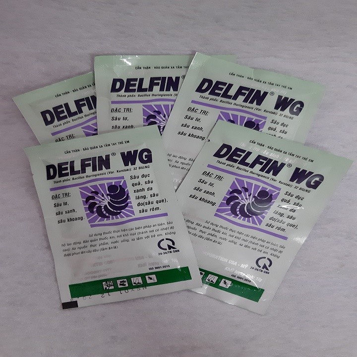 Chế phẩm SINH HỌC trị côn trùng đến TẬN GỐC, LÂU DÀI, AN TOÀN cho người dùng Delfin WG 10gram