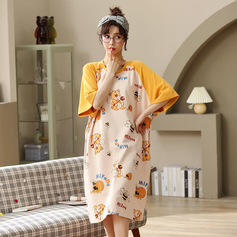 ( có video ) Váy đầm ngủ, đồ ngủ mặc nhà bà bầu mặc thoải mái, big size cỡ lớn, hàng hot trend