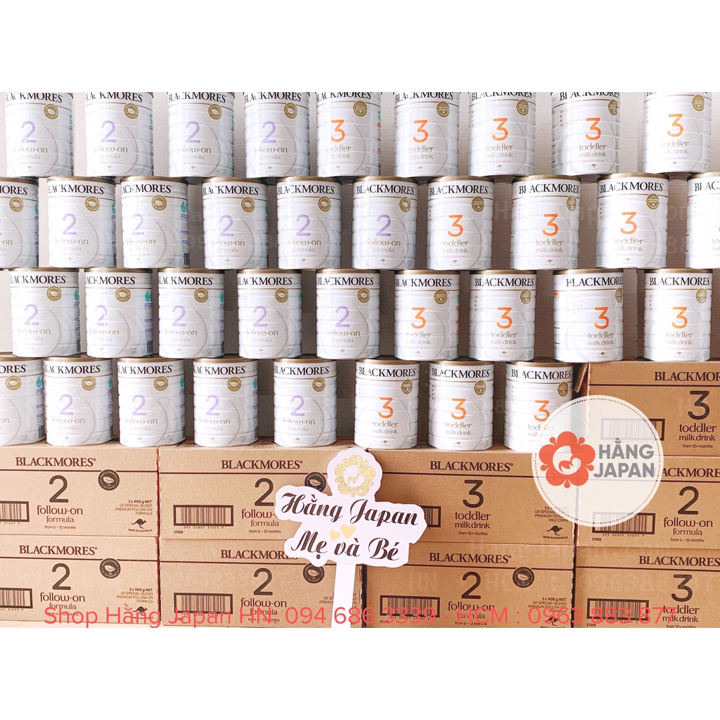 Sữa công thức Blackmores sô 1, 2, 3, lon 900g cho bé từ 0 đến 12 tháng trở lên - Hàng Úc, HSD 30/11/2022