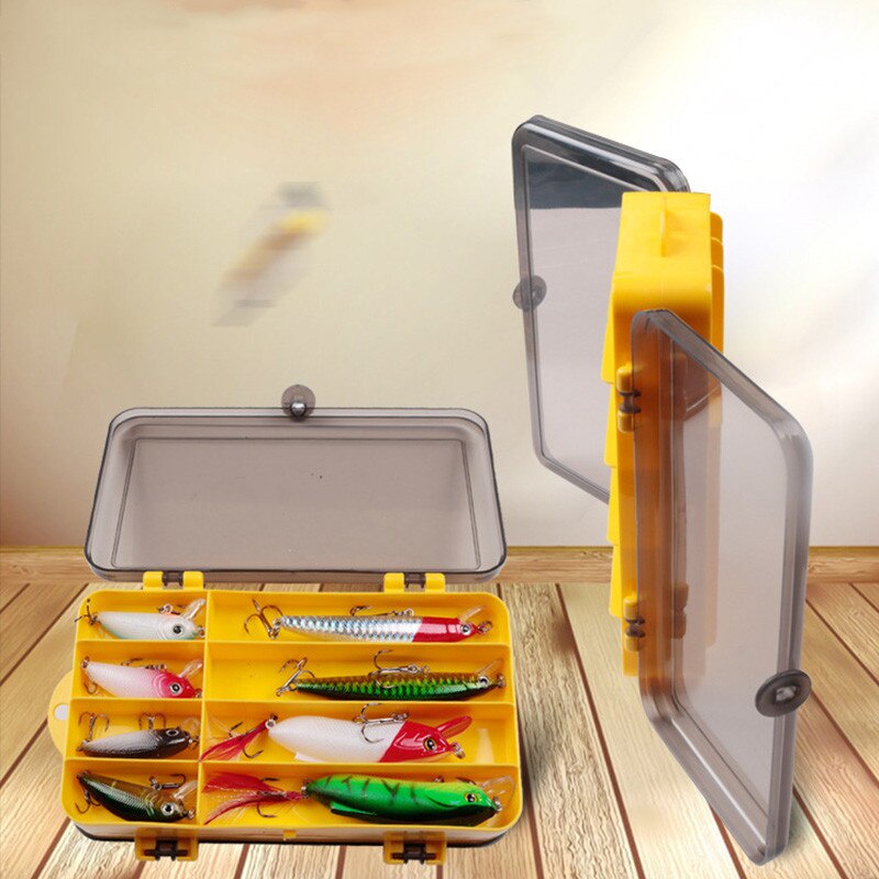Hộp đựng mồi, đựng phụ kiện lure 2 mặt docaulure25 hộp đựng mồi 2 mặt cao cấp, tiện dụng, chất liệu nhựa ABS