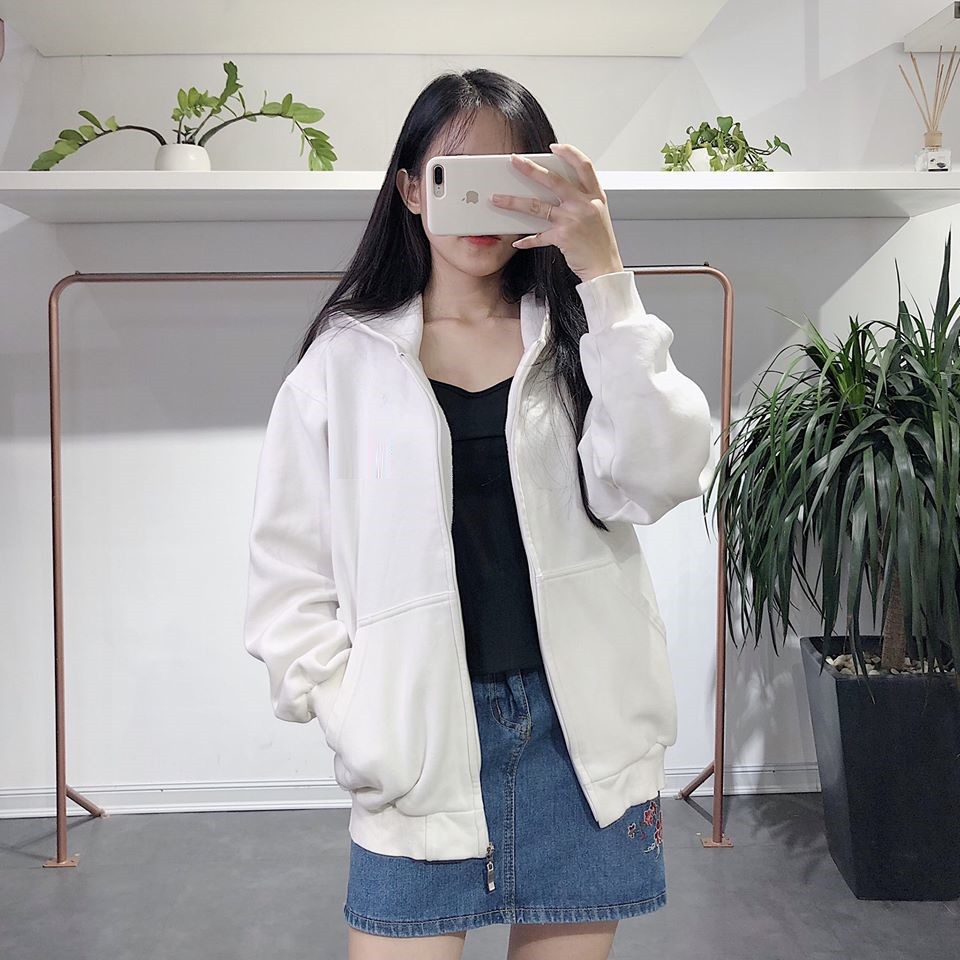 Áo NỈ BÔNG CÓ NÓN HOODIE TRƠN TÚI TRƯỚC UNISEX | WebRaoVat - webraovat.net.vn