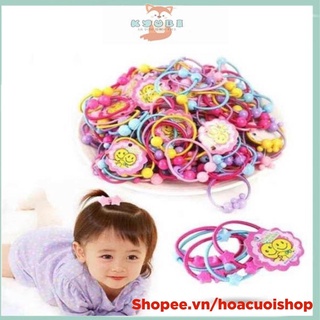 Set 20 dây chun cột tóc kute cho bé gái_HC60