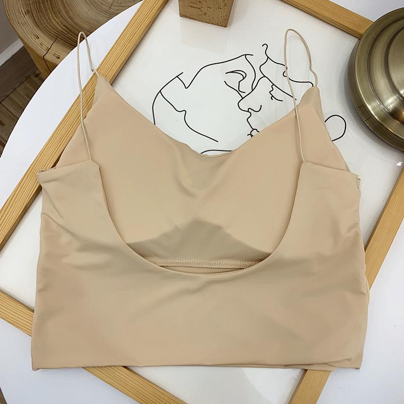 Áo Ngực Ống Không Gọng Vải Lụa Lạnh Hở Lưng Thời Trang Cho Nữ