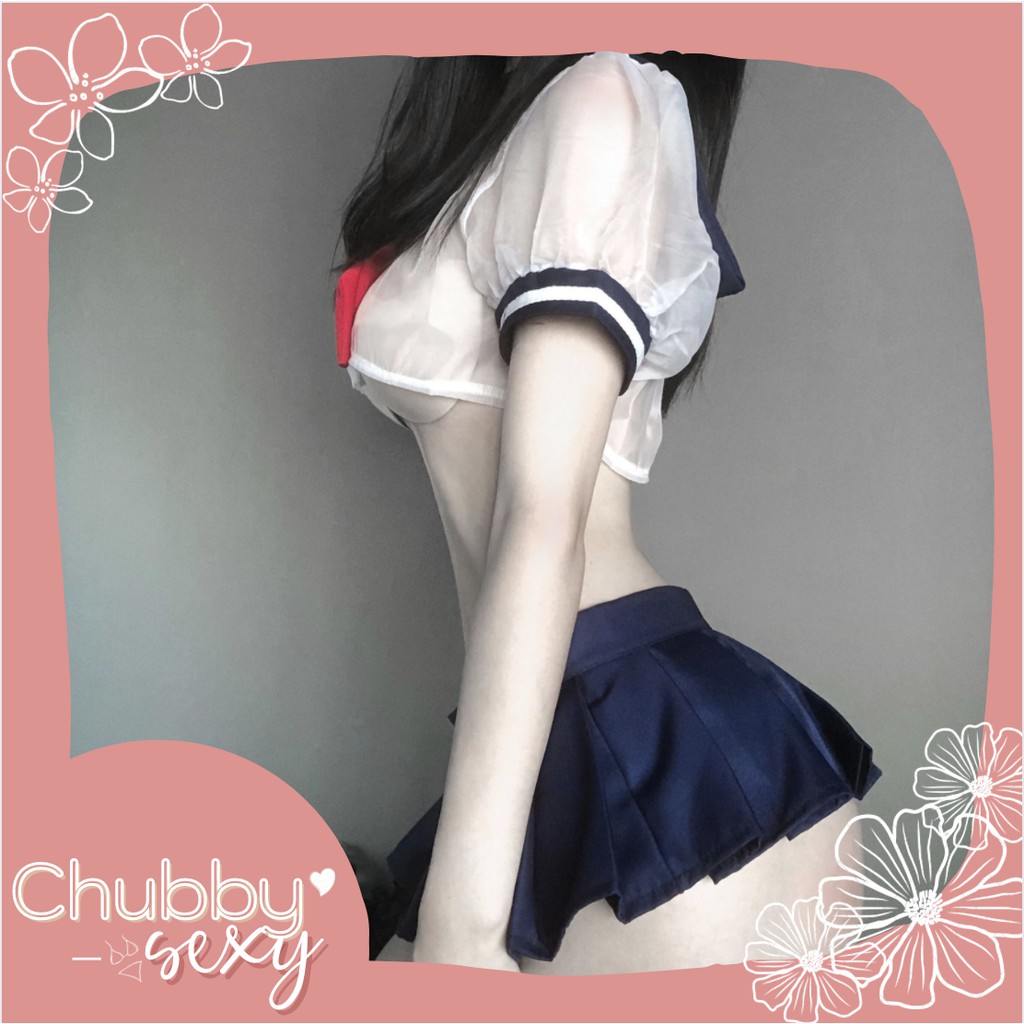 Cosplay Học Sinh Sexy - Đồ Lót Cosplay Học Sinh - Set đồ ngủ cosplay học sinh - CPL05 - Chubby.sexy