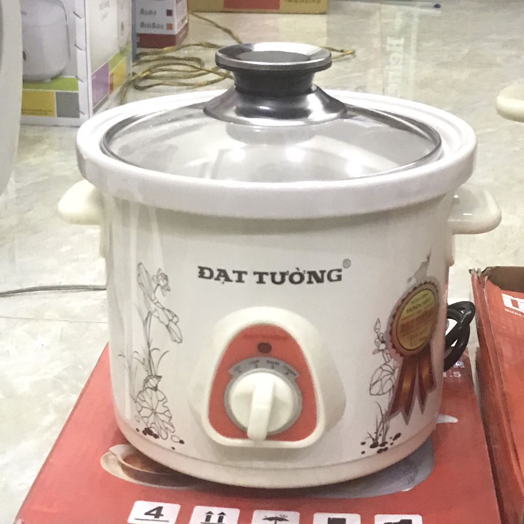 Nồi Kho Cá - Nấu Cháo Chậm Đa Năng Đạt Tường 1,5L-2,5L Bảo Hành 12 Tháng