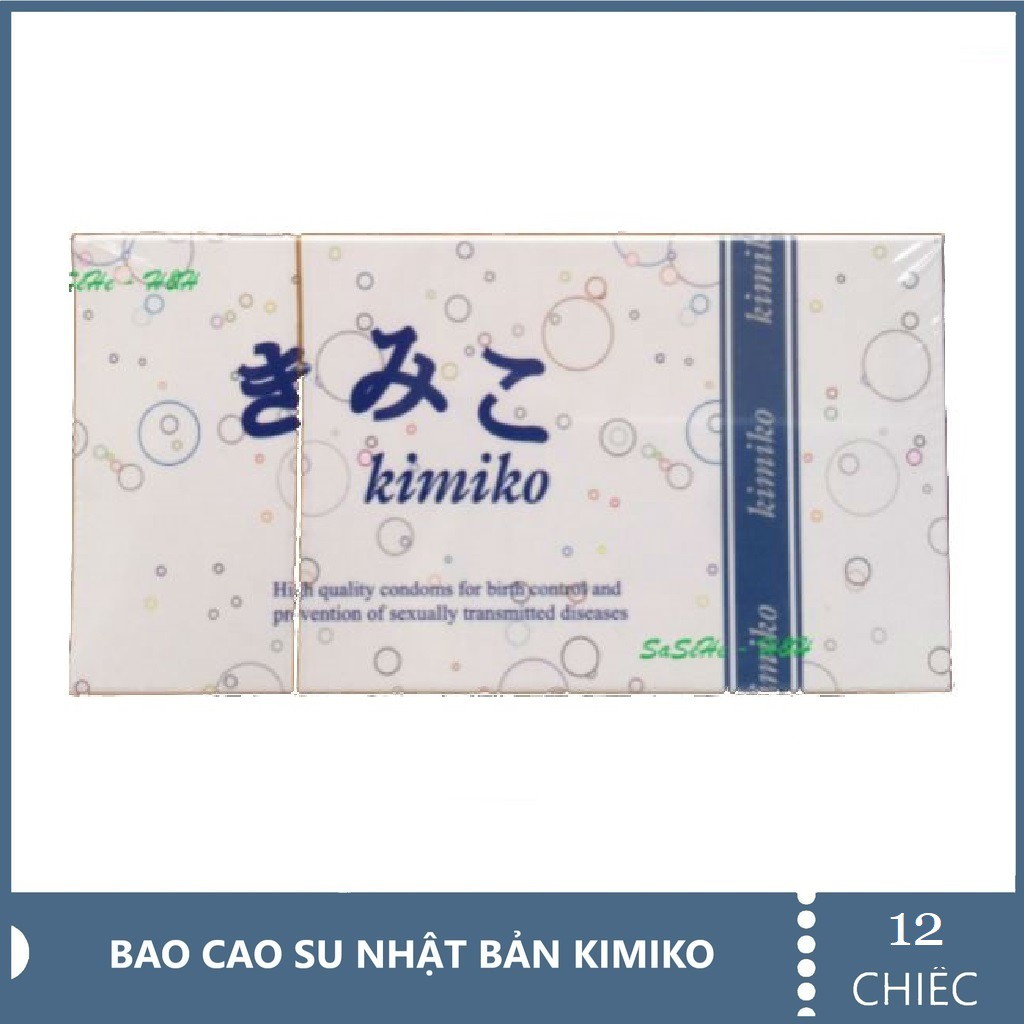 Bao Cao Su KIMIKO Gai Siêu Mỏng Không Mùi - 12 chiếc