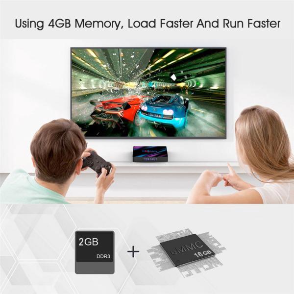 H96 Max RK3318 Android 9.0 Quad-Core HD TV Box Streaming Media Player