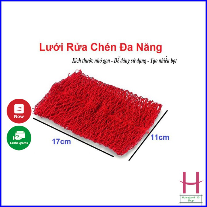 Miếng lưới rửa chén bát, đĩa siêu sạch tiện dụng { H }