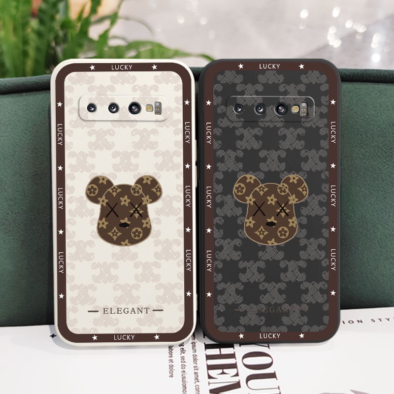 Ốp Điện Thoại Mềm Hình Gấu Tai To Cho Samsung Galaxy S10 S10E Plus S9 Plus