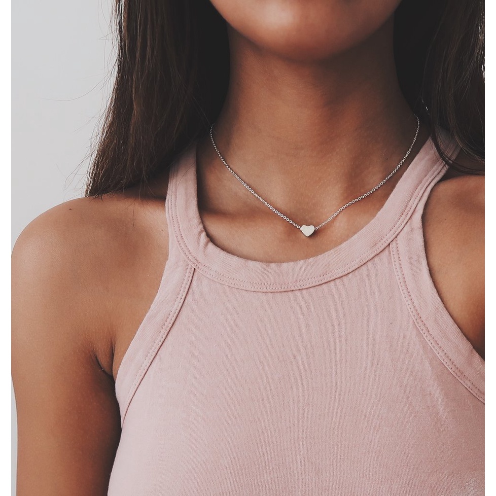 Women Gold Hollow Heart Pendant Necklace /Elegant Crystal  Clavicle Necklace /Metal Heart-shaped Choker Necklaces /Simplicity Sexy Hollowing Out Jewelry Necklaces