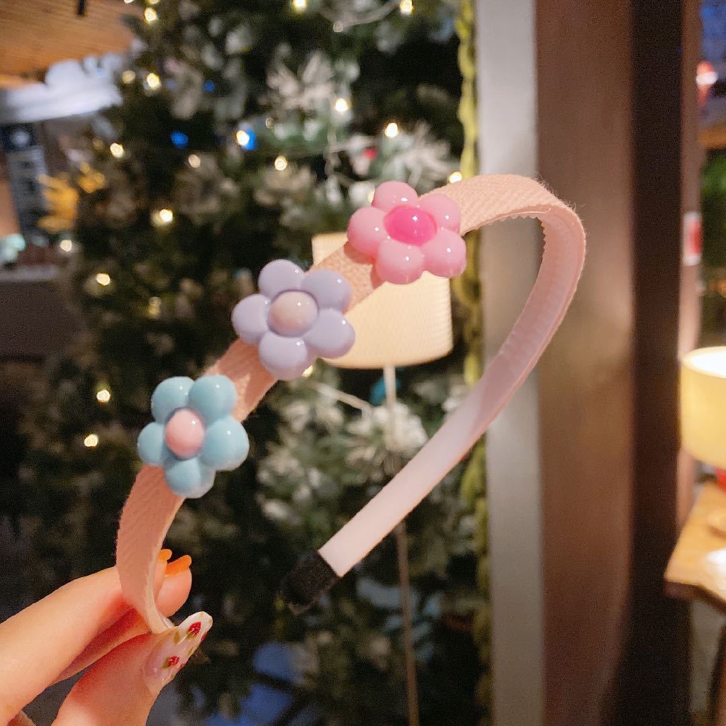 Băng Đô Cài Tóc Chống Trượt Không Đau Kiểu Công Chúa Dễ Thương Cho Bé Gái