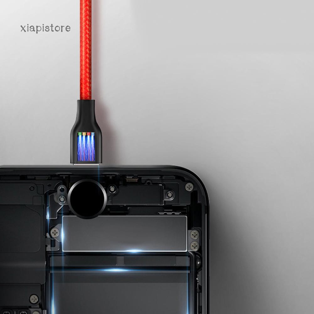 Cáp Sạc Micro Usb / Type C Dạng Dây Dù 1M Cho Điện Thoại