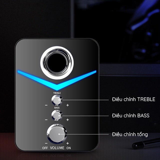 Combo Bộ 3 Loa Máy Tính Super Bass, Âm Thanh Vòm 9D - Có Đèn Led