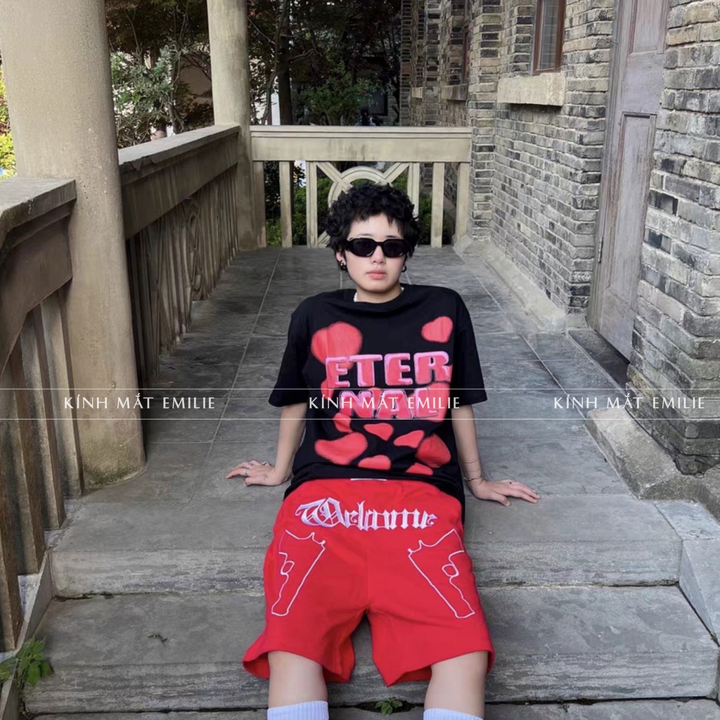 Gọng kính mát kiểu dáng độc lạ mắt chống Uv400 Kính mắt Emilie phụ kiện thời trang 8679