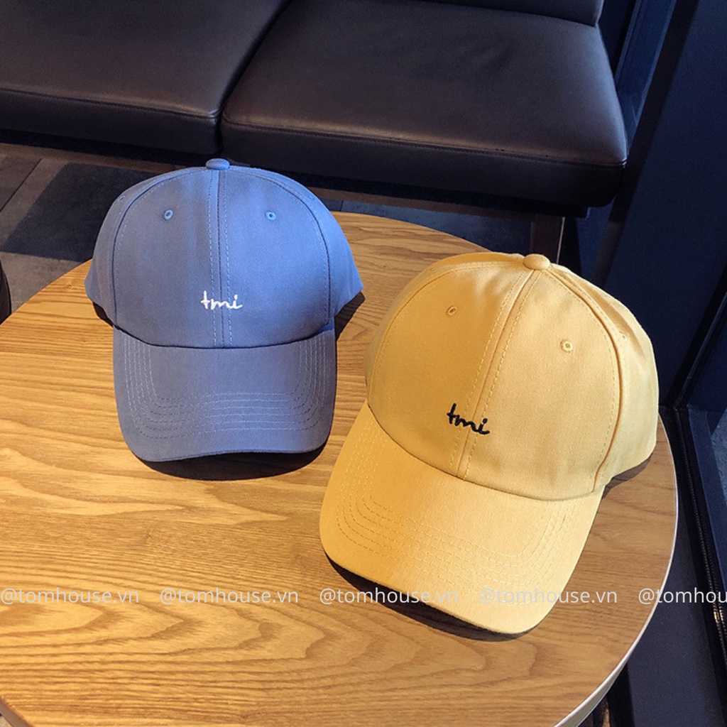 Mũ lưỡi trai, nón kết đội đầu chữ Tmi vải cotton cao cấp phụ kiện thời trang Unisex Tom House