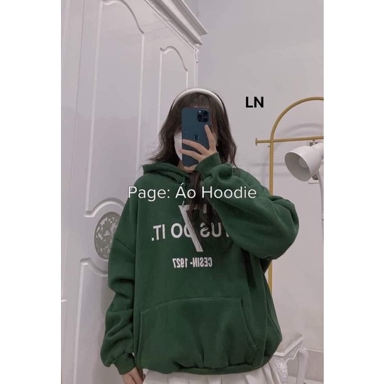 Áo hoodie nỉ cotton tus do it LN12
