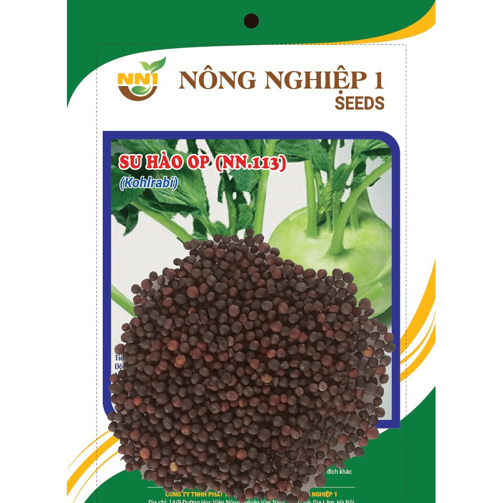 Hạt giống rau Su hào OP Thái Lan gói 5gr