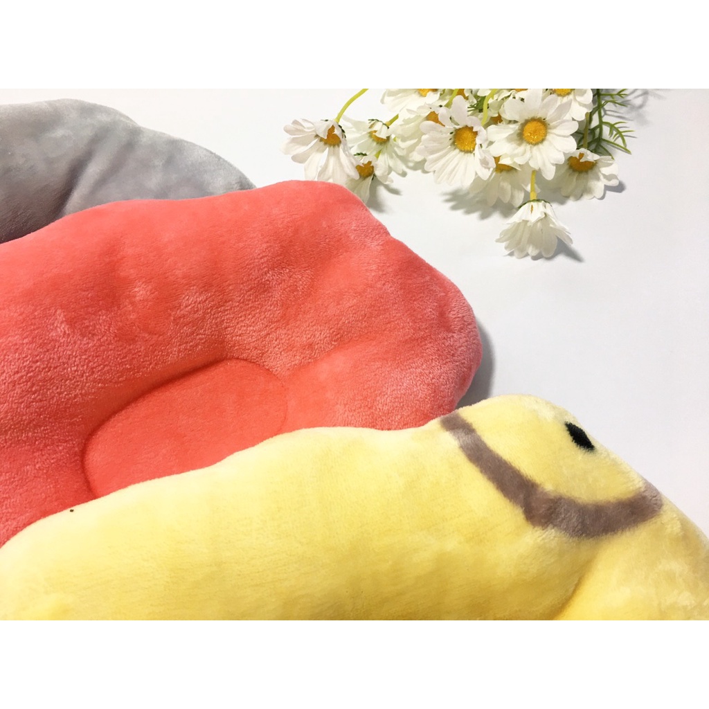 Gối lõm DuDuLa vải Nhung mềm mịn cho bé chống bẹp đầu