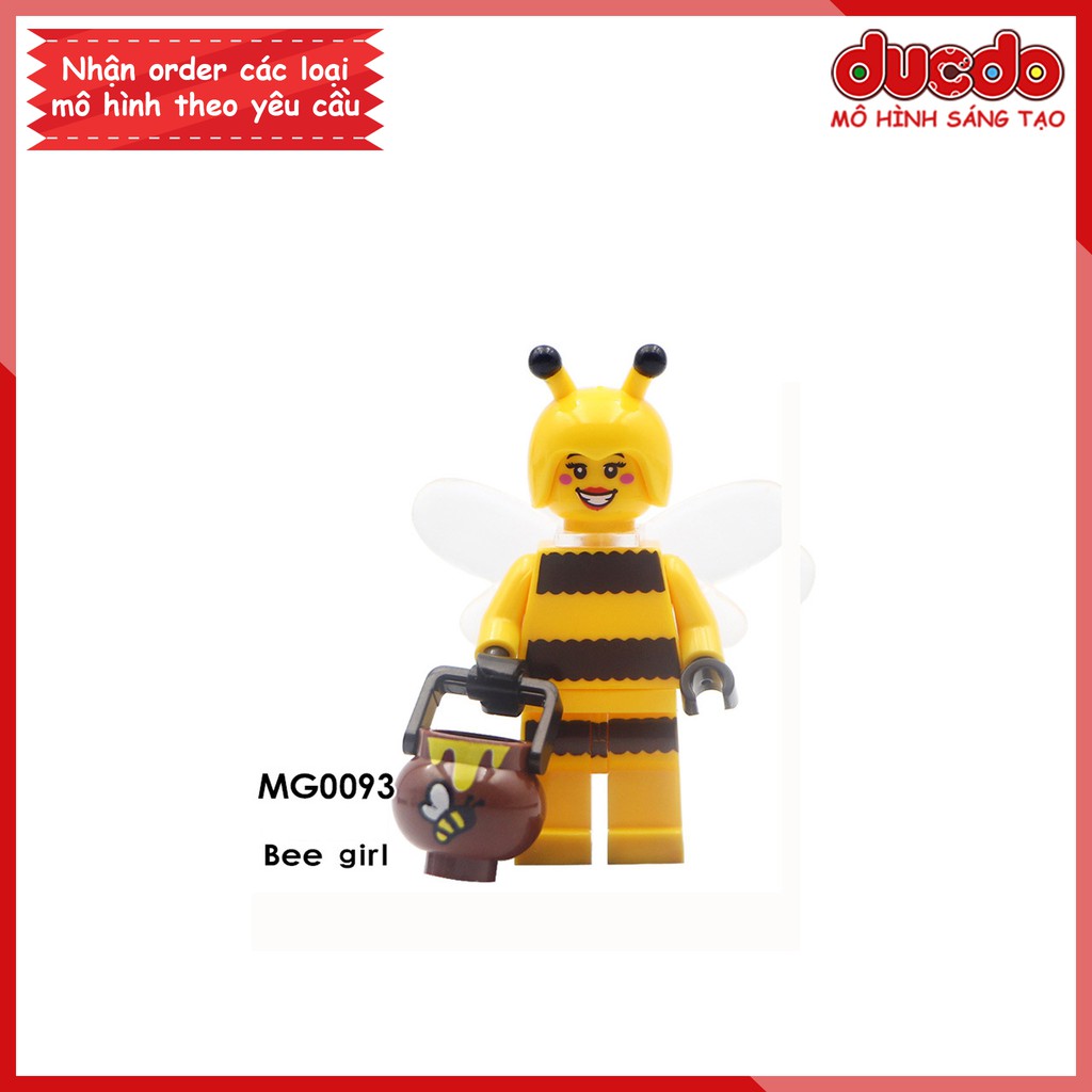 Minifigures nhân vật chị ong nâu ngộ nghĩnh - Đồ chơi Lắp ghép Xếp hình Mini MG0093