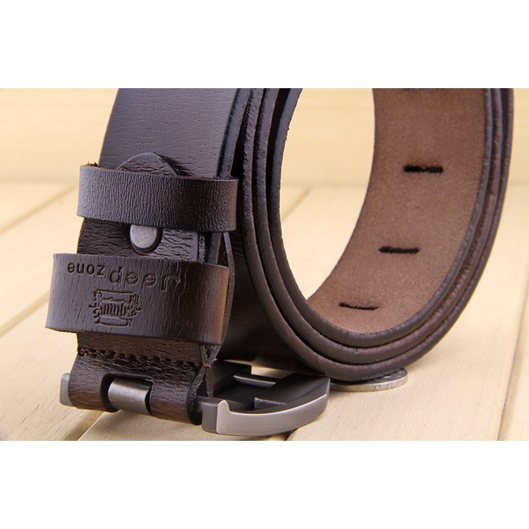 Dây Thắt Lưng Da Thật Có Khóa Gài Thời Trang Chất Lượng Cao Cho Nam