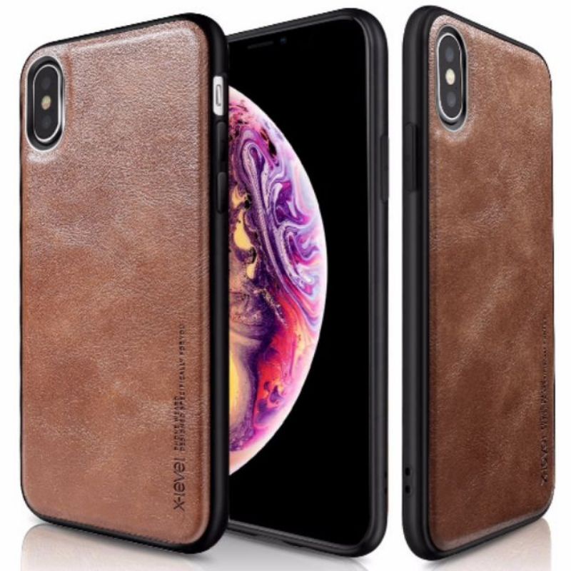 Ốp lưng X-Level da cho iPhone XS Max /XR/IPX/XS viền dẻo chống sốc ( Nhiều Màu)