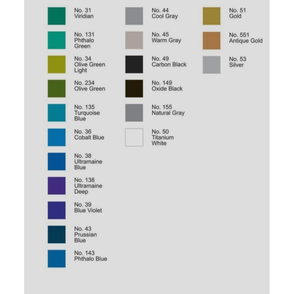 Màu Acrylic SAKURA - SAKURA Acrylic 75ml(bảng màu 2)
