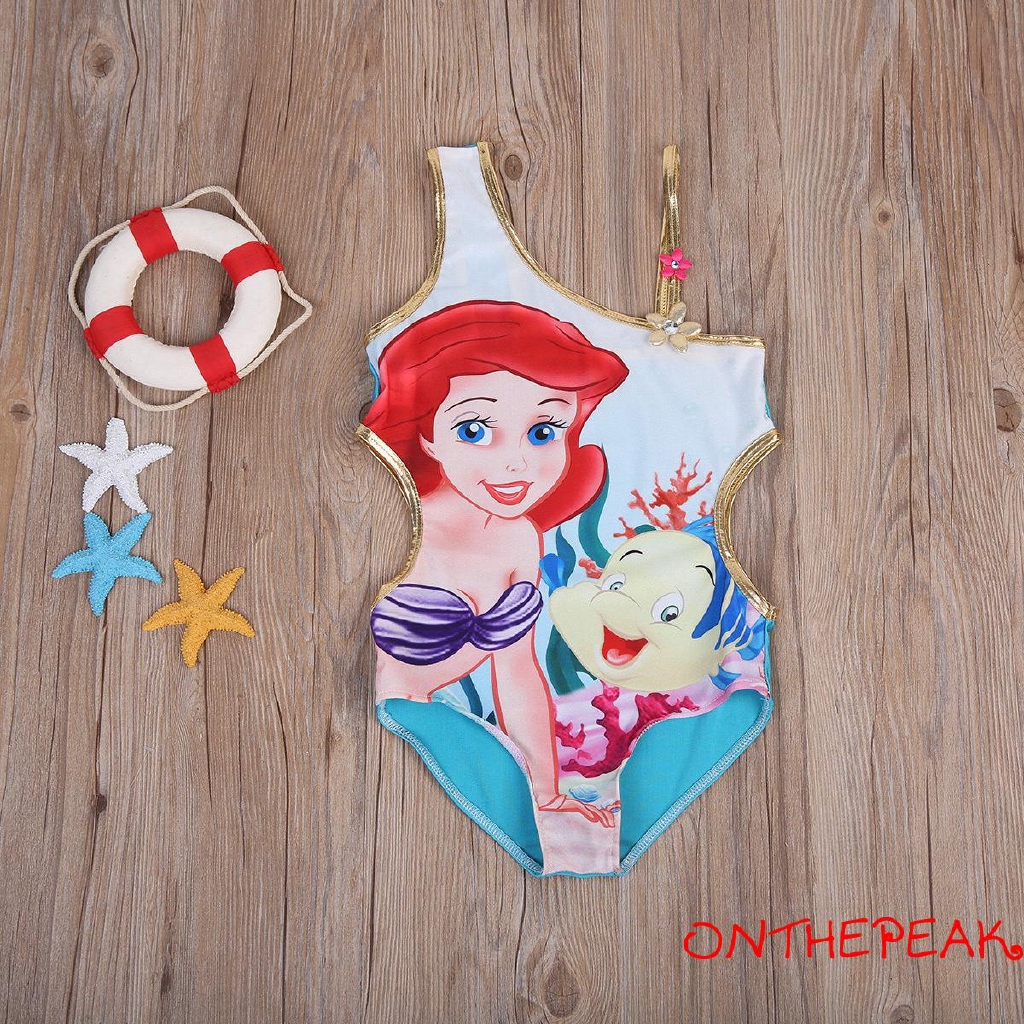 Bộ Đồ Bơi Bikini Hình Nàng Tiên Cá Cho Bé Gái