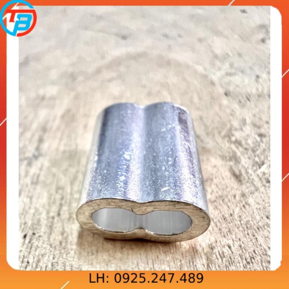 Đầu nhôm cốt nhôm khóa dây cáp [ Phi 4mm ] CÁP THÉP Thái Bình VinàN