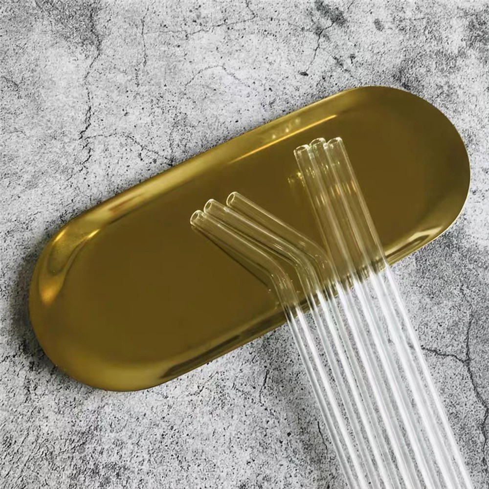 Ống hút thủy tinh Cong/thẳng (dài 200mm, đường kính 6,7,12mm) tiện lợi thân thiện môi trường