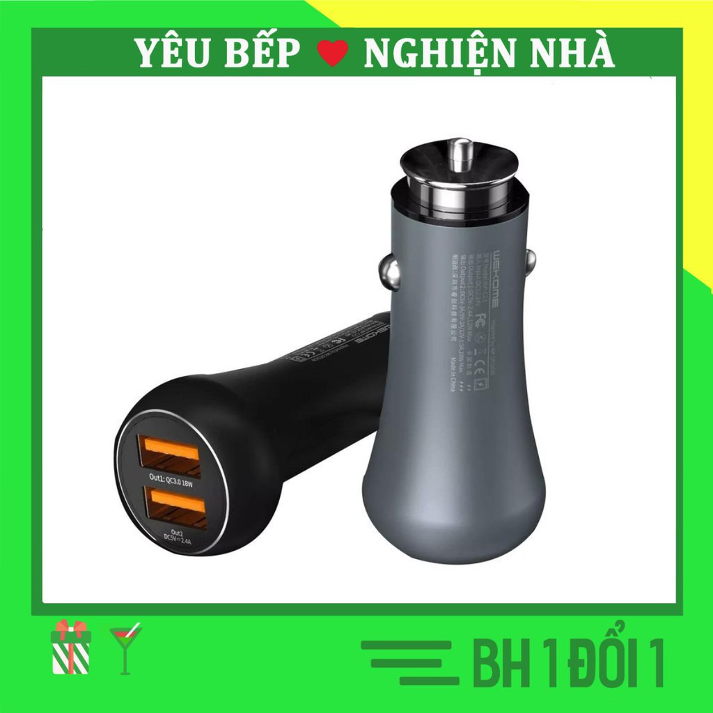 Củ sạc oto WK WPC23 - BH 6 tháng chính hãng SALEOFF