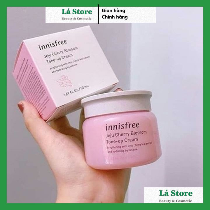 Kem dưỡng Innisfree Jeju Cherry Blossom Tone-up Cream 50ml - Kem dưỡng Innisfree trắng da bật tone