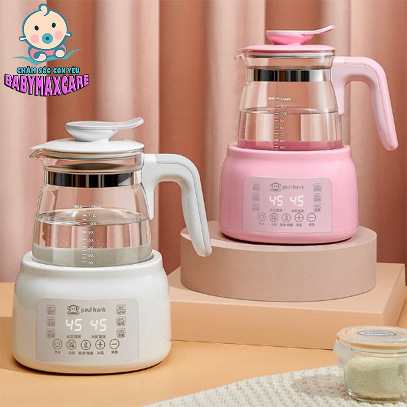 Máy Hâm Nước Pha Sữa PAUL FRANK Điều Chỉnh Nhiệt Độ Thông Minh, Khử Clo Nước, Tiệt Trùng Bình Sữa [TẶNG KHAY HÂM SỮA]