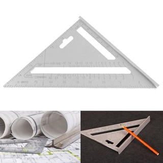 Thước tam giác nhôm Thước eke nhôm đo góc vuông đa năng