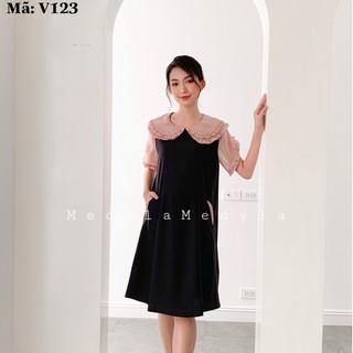 [Hàng thiết kế] Đầm bầu mùa hè - Váy bầu dự tiệc chất trượt Hàn mềm mịn thoáng mát Medyla - V123