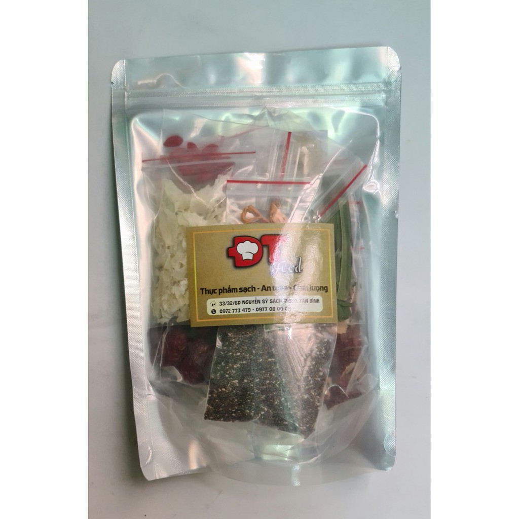 Set Chè Dưỡng Nhan thơm ngon bổ dưỡng 12 vị 400G DTFood ( nấu được cho 12-15 người ăn)