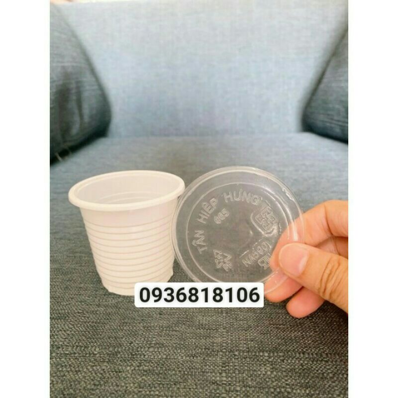 Ly nhựa trắng sữa 120ml