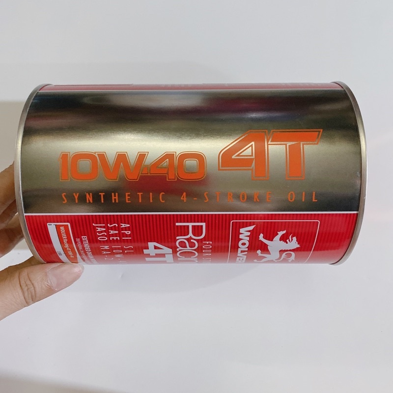 Dầu nhớt Wolver Racing 4T 10W40 mẫu mới hàng Chính Hãng nhập khẩu từ Đức 1Lít