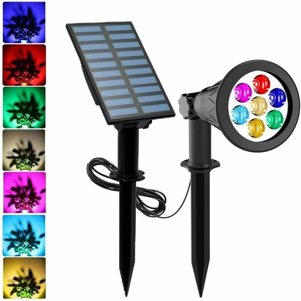 Đèn LED 7 Bóng Gắn Tường Sử Dụng Năng Lượng Mặt Trời