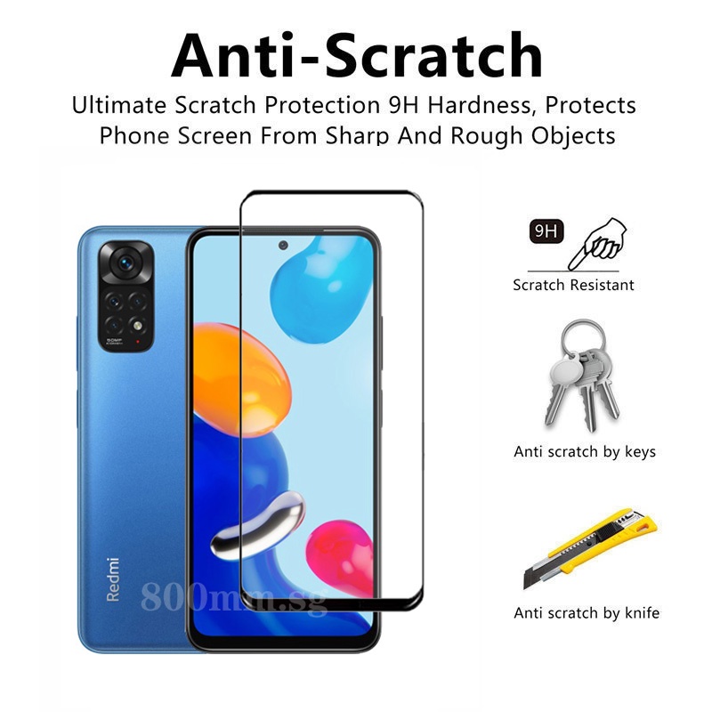 Kính Cường Lực Toàn Màn Hình Cho Redmi Note 11 Redmi Note 11 4G 5G 10 9S 9 Mi 10T Pro Lite Poco M3 X3 NFC