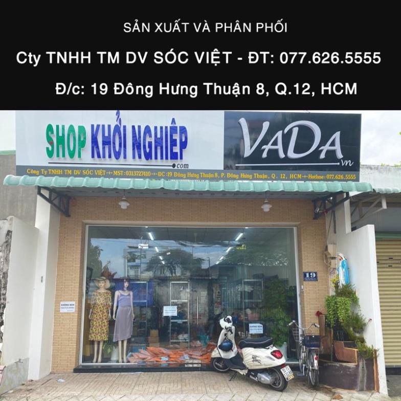 Đầm xòe dự tiệc 2021 tay ngắn cổ vuông cách điệu cao cấp thời trang - Xưởng may VADA - Đ25 M_*6