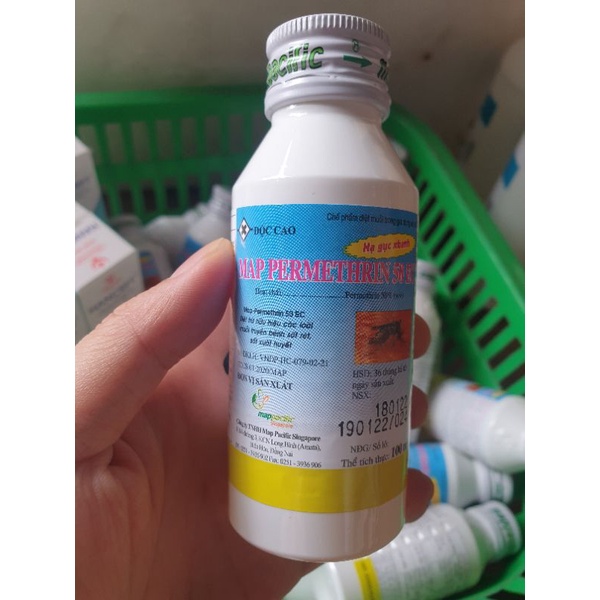 THUỐC DIỆT MUỖI, CÔN TRÙNG MAP PERMETHRIN 50EC 100ml: