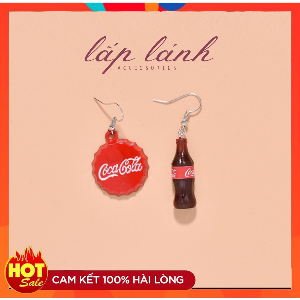 [CÓ SẴN] BÔNG TAI KHUYÊN TAI HÌNH COKE CÁ TÍNH DỄ THƯƠNG ĐỘC LẠ NỔI BẬT 214BT092